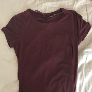 ATHLETA open back maroon top